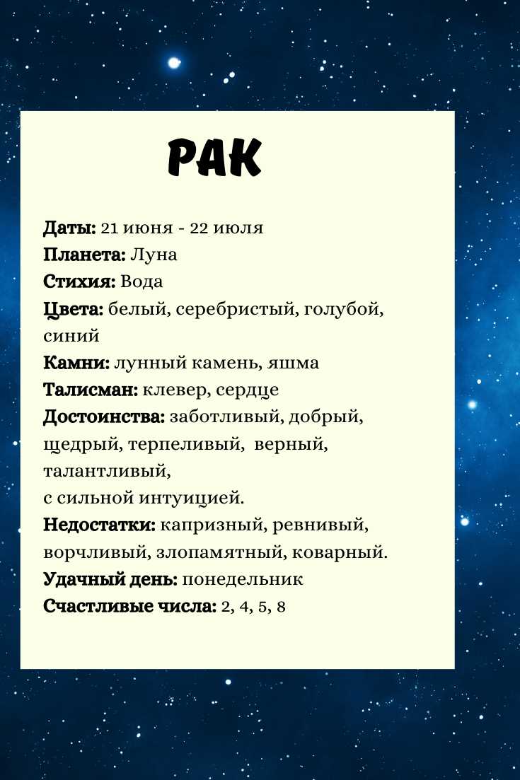 Мужчина-Рак по гороскопу: характеристика